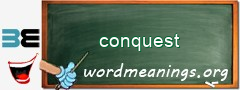 WordMeaning blackboard for conquest